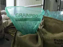 Productos hechos de sacos de café de grano verde de arpillera